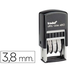 Fechador trodat printy entintaje automatico 3,8 mm color negro