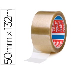 Cinta adhesiva tesa pp transparente 132 m x 50 mm para embalaje