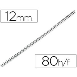 200 Unidades - Espiral metalico yosan negro paso 64 5:1 12 mm calibre 1,00 mm
