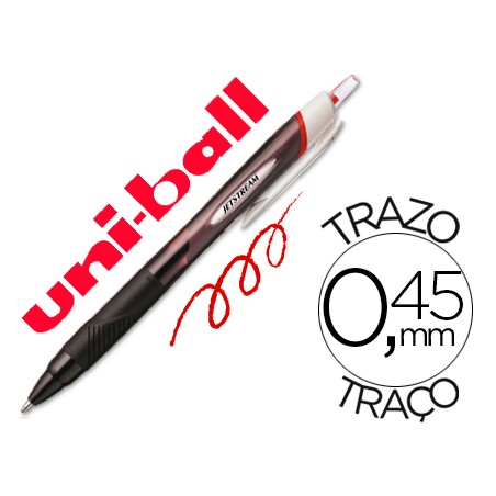 Boligrafo uni-ball jet stream sport sxn-150e tinta hibrida rojo