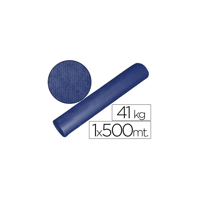 Papel kraft azul bobina 1 m x 500 m especial para embalaje