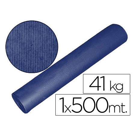 Papel kraft azul bobina 1 m x 500 m especial para embalaje