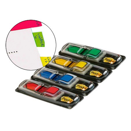 Banderitas separadoras flechas dispensador 4 colores clasicospost-it index 684arr3 96 banderitas