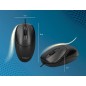 Raton q-connect optico 800 dpi usb 1,5 ghz negro con cable
