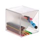 Archicubo archivo 2000 aspa organizador modular apilable plastico 150x150x150 mm incluye dos clips sujecion