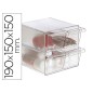Archicubo archivo 2000 4 cajones organizador modular plastico 190x150x150 mm incluye 2 clips de sujecion Archicubo archivo 2000 4 cajones organizador modular plastico 190x150x150 mm incluye 2 clips de sujecion
