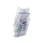 Expositor mural archivo 2000 de pared 3 bandejas din a4 transparente 105x235x445 mm separadores moviles ajustables