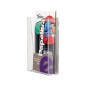 Expositor mural archivo 2000 metacrilato 1/3 din a4 transparente 110x45x180 mm un compartimiento