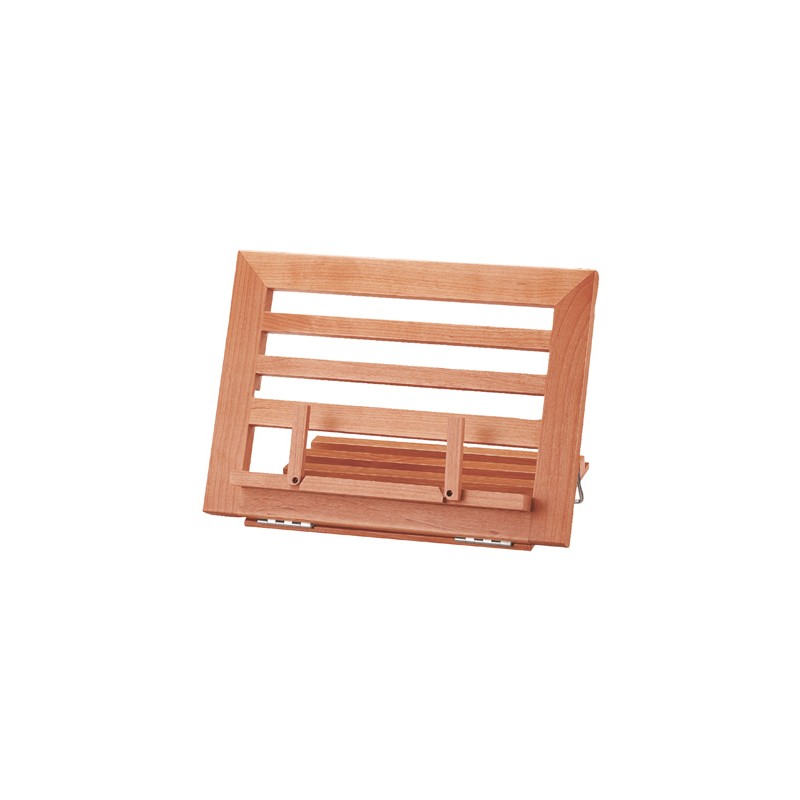 Atril sujetalibros q-connect madera 340x240x170 mm