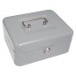 Caja caudales q-connect 8" 200x160x90 mm plata con portamonedas
