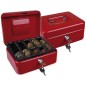 Caja caudales q-connect 8" 200x160x90 mm roja con portamonedas