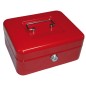 Caja caudales q-connect 8" 200x160x90 mm roja con portamonedas
