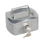 Caja caudales q-connect 6" 152x115x80 mm plata con portamonedas