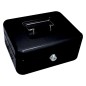 Caja caudales q-connect 8" 200x160x90 mm negra con portamonedas