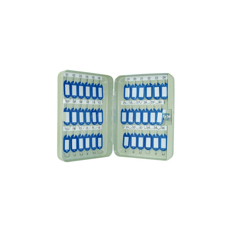Armario metalico portallaves q-connect 250x180x60 mm para 36 llaves