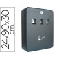 Cenicero buzon q-connect metalico 240x90x300 mm