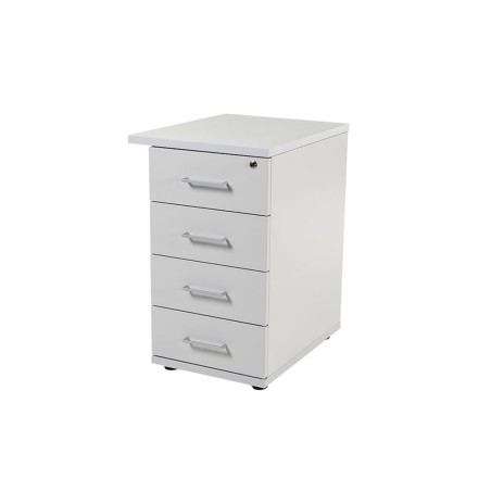 Cajonera rocada con 4 cajones serie store 74x47x60 cm acabado gris/gris