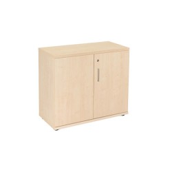 Armario rocada con un estante y dos puertas enteras serie store 78x90x45 acabado aa01 haya/haya
