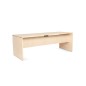 Mesa oficina rocada serie work 200x80 acabado aa01 haya/haya