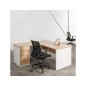 Mesa oficina rocada serie work 200x80 acabado aa01 haya/haya