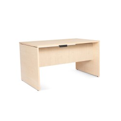 Mesa oficina rocada serie work 140x80 acabado aa01 haya/haya