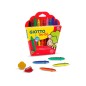 Lapices cera giotto super bebe caja de 10 unidades colores surtidos + sacapuntas