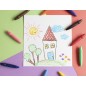 Lapices cera giotto super bebe caja de 10 unidades colores surtidos + sacapuntas