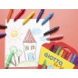 Lapices cera giotto super bebe caja de 10 unidades colores surtidos + sacapuntas