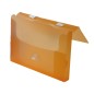 Carpeta beautone portadocumentos broche polipropileno din a4 naranja transparente