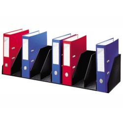 Organizador de armario paperflow negro. baldas fijas 802 mm 10 compartimentos