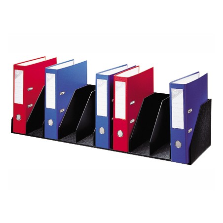 Organizador de armario paperflow negro. baldas fijas 802 mm 10 compartimentos