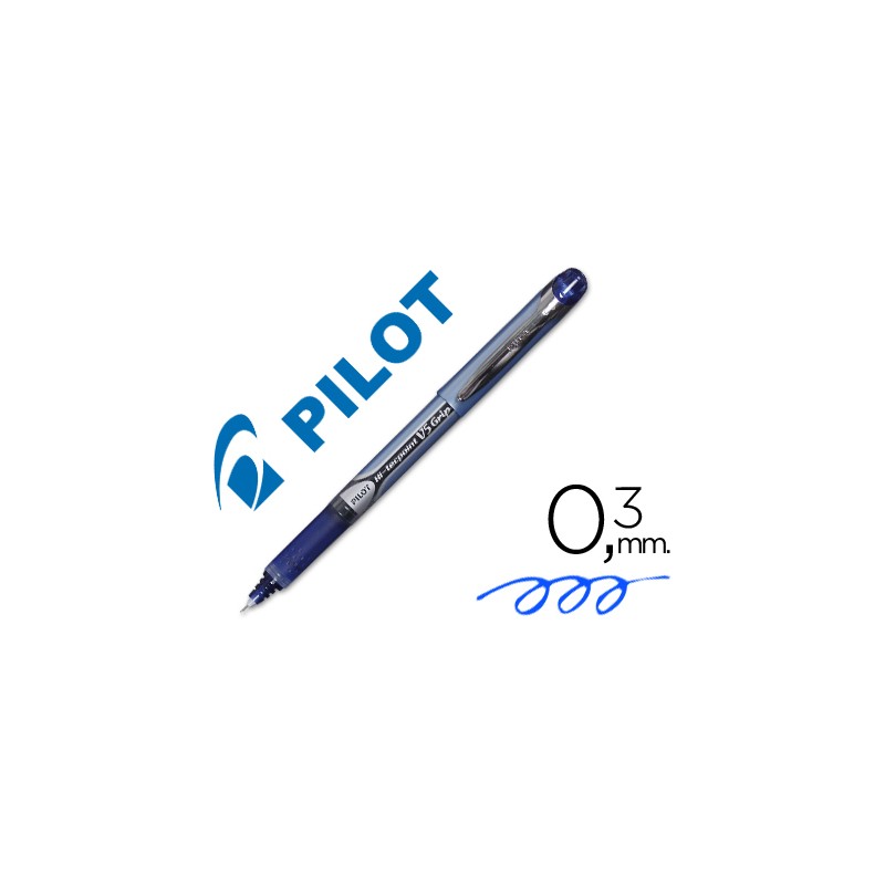 Rotulador pilot punta aguja v-5 grip azul 0.5 mm