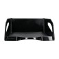 Bandeja sobremesa plastico q-connect gran capacidad con asa negro opaco 386x270x115mm