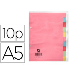 Separador q-connect cartulina juego de 10 separadores din a5