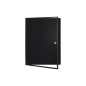 Vitrina de anuncios bi-office new gen magnetica acero lacado 6xa4 para interior color negro 696x636x36 mm