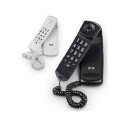 Telefono spc sobremesa/mural original lite 2 led con rellamada 10 memorias color negro