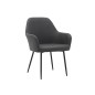 Silla q-connect confidente siemione base metalica alt max 820 anc 570 prof 580 color gris oscuro