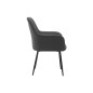 Silla q-connect confidente siemione base metalica alt max 820 anc 570 prof 580 color gris oscuro