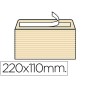 Sobre liderpapel verjurado ahuesado 120 gr tira silicona 110x220mm caja de 250 unidades