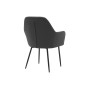 Silla q-connect confidente siemione base metalica alt max 820 anc 570 prof 580 color gris oscuro