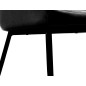 Silla q-connect confidente siemione base metalica alt max 820 anc 570 prof 580 color gris oscuro