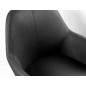 Silla q-connect confidente siemione base metalica alt max 820 anc 570 prof 580 color gris oscuro