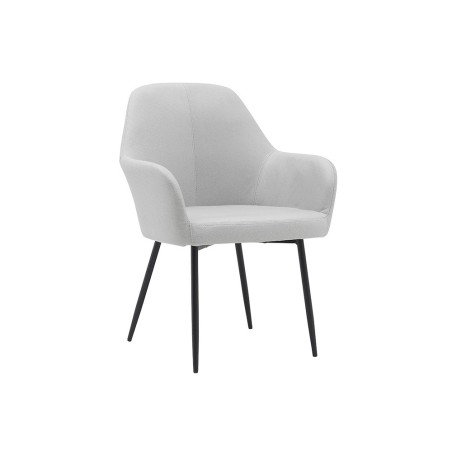 Silla q-connect confidente siemione base metalica alt max 820 anc 570 prof 580 color gris claro