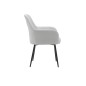 Silla q-connect confidente siemione base metalica alt max 820 anc 570 prof 580 color gris claro
