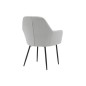 Silla q-connect confidente siemione base metalica alt max 820 anc 570 prof 580 color gris claro