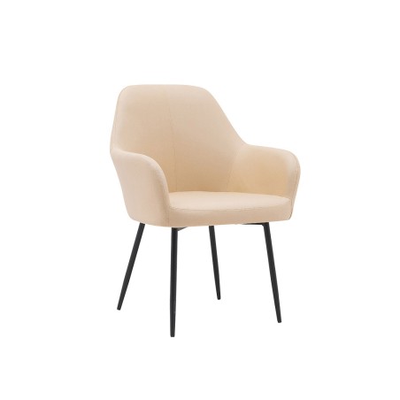 Silla q-connect confidente siemione base metalica alt max 820 anc 570 prof 580 color marron arena