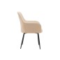 Silla q-connect confidente siemione base metalica alt max 820 anc 570 prof 580 color marron arena