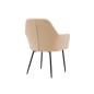 Silla q-connect confidente siemione base metalica alt max 820 anc 570 prof 580 color marron arena