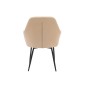 Silla q-connect confidente siemione base metalica alt max 820 anc 570 prof 580 color marron arena