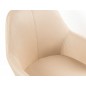 Silla q-connect confidente siemione base metalica alt max 820 anc 570 prof 580 color marron arena